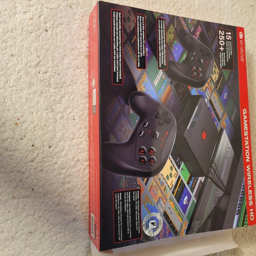 BRAND NEW MY ARCADE GameStation Wireless Plug & Play Console 300+‎ Games